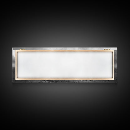 Beach Bonfire, Coastal Glow, Driftwood Fire, Ocean Calm, Framed Canvas Print, Fall Wall Art, Living Room Decor, Nature Photography Style