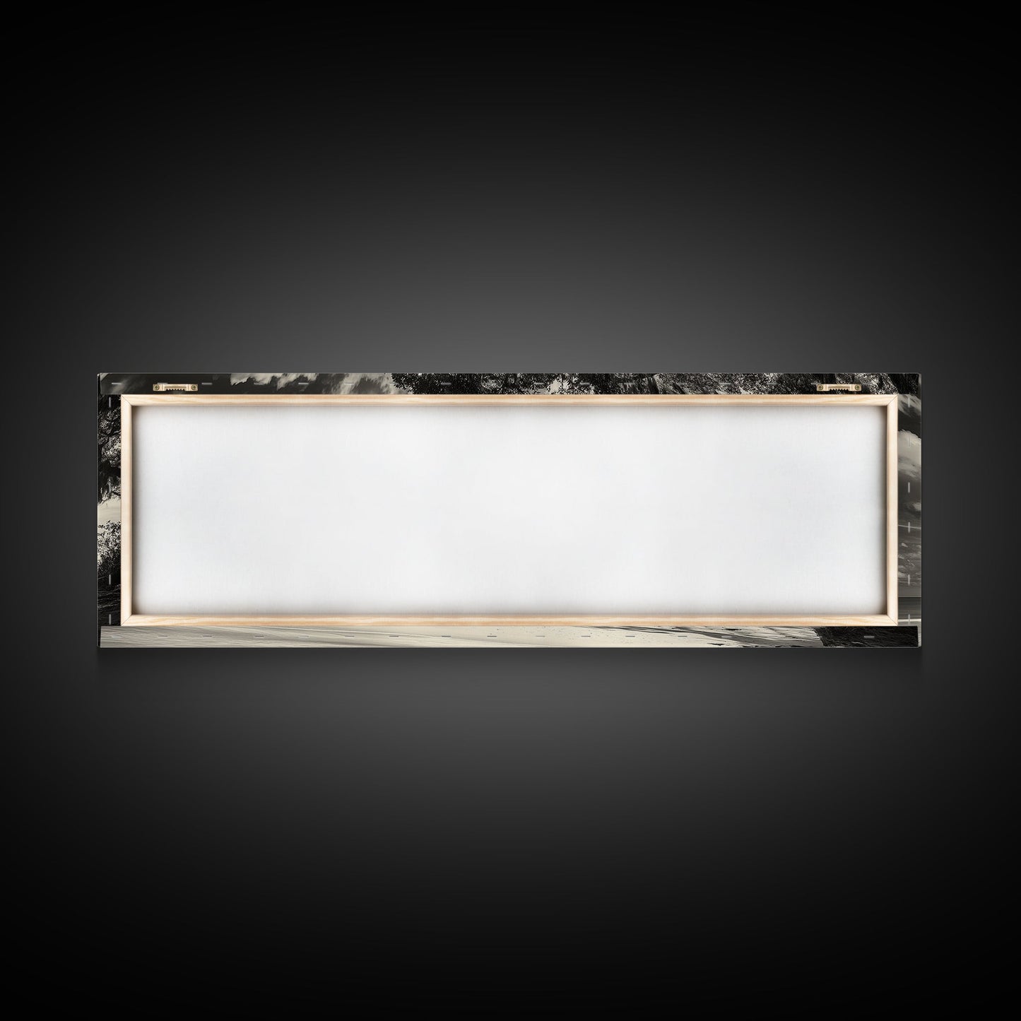 Südliche Eiche, Küstenbaum, Strandidylle, idyllische Landschaft, Leinwanddruck, neutrale Wohnzimmerkunst, Boho-Naturdekor, Strandwandkunst