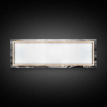 Coastal Rifle Scene, Outdoorsman Decor, Field and Sky Black and White Framed Canvas Print, Autumn Cabin or Lodge Wall Art