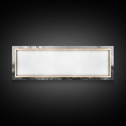 Windswept Coastal Trees, Driftwood Beach Landscape, Black White Canvas Print, Autumn Wall Art, Nature-Inspired Living Room Decor