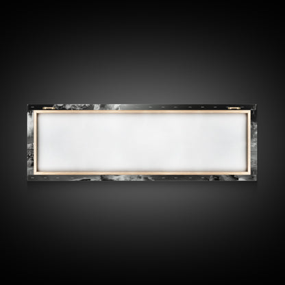 Beach Horse Reflection, Coastal Freedom, Wild Spirit Scene, Framed Canvas Print, Western Bathroom Art, Minimalist Beach House Decor