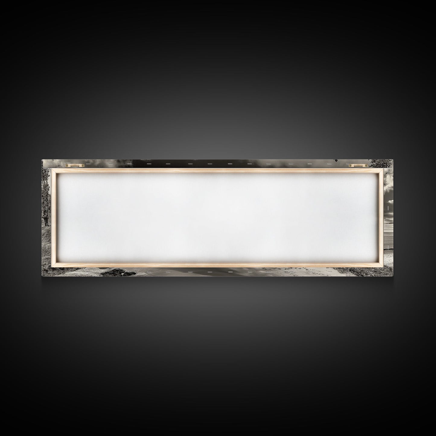 Cliffside Forest, Pacific Coastline, Dramatic Ocean View, Framed Canvas Print, Natural Landscape, Cabin Wall Art, Rustic Coastal Decor