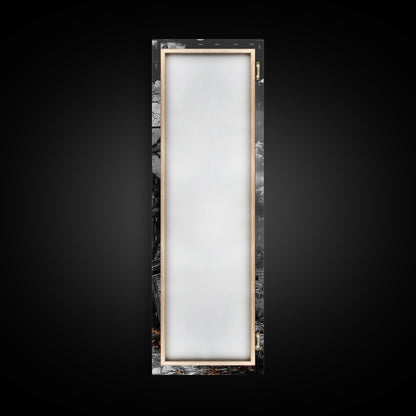 Haunted Cabin, Yellow Light, Full Moon, Framed Canvas Print, Halloween Wall Art, Gothic Decor, Spooky Home Accent, Fall Vibes