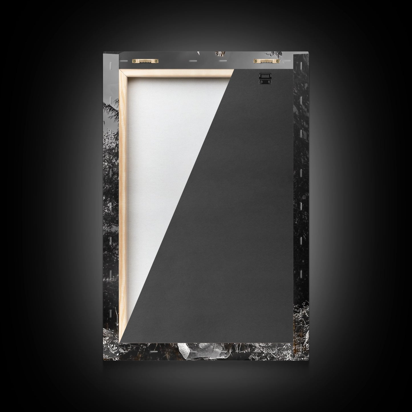 Forest Stump, Enchanted Tree, Woodland Nature, Autumn Mood, Framed Canvas Print, Rustic Wall Art, Cabin Decor, Fall Wall Accent