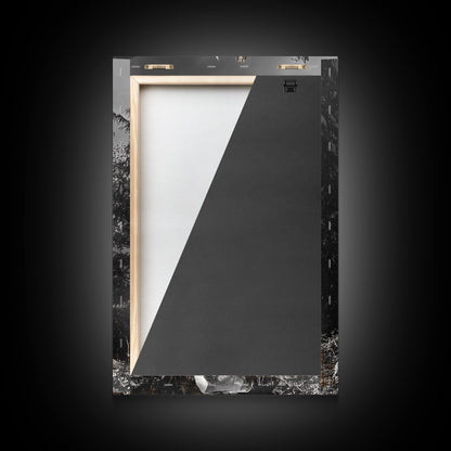 Forest Stump, Enchanted Tree, Woodland Nature, Autumn Mood, Framed Canvas Print, Rustic Wall Art, Cabin Decor, Fall Wall Accent