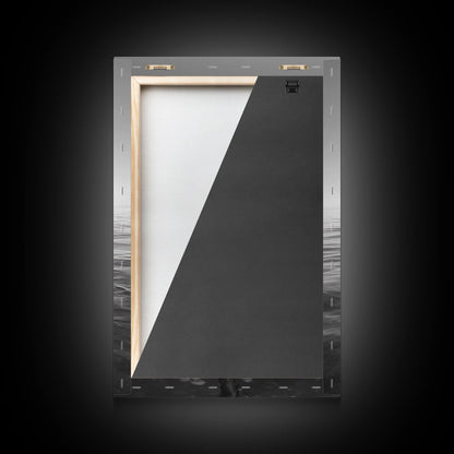 Meeresboje, rote Markierung, maritimer Minimalismus, Leinwanddruck, Küsten-Badezimmerkunst, nautische Wanddekoration, maritime Industrieästhetik