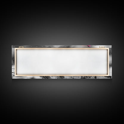 Neon Dragonfly, Nature Insect, Color Burst, Macro Beauty — Framed Canvas Print, Modern Boho Art, Bedroom Wall Art, Nature Photography