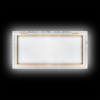 Chattanooga Street Map, Tennessee Map, Map Print, Modern Art, Wall Art, Canvas Art, Cute Room Décor, Wall Art Canvas, Trendy Wall Art