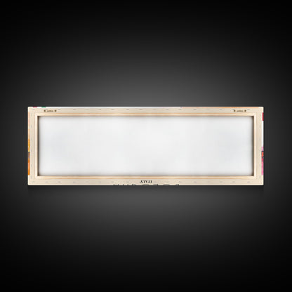 Bologna Italy Wall Art, Panoramic Travel Poster, Panoramic Framed Canvas Print, City Wall Art, Wall Hanging Home Decor, Travel Art