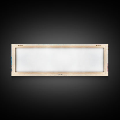 Burgos Spain Wall Art, Panoramic Travel Poster, Panoramic Framed Canvas Print, City Wall Art, Wall Hanging Home Decor, Travel Art