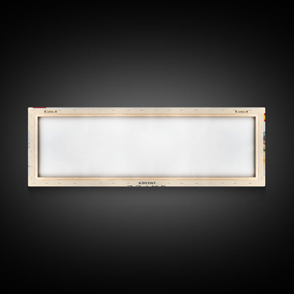 Gaziantep Turkey Wall Art, Panoramic Travel Poster, Panoramic Framed Canvas Print, City Wall Art, Wall Hanging Home Decor, Travel Art