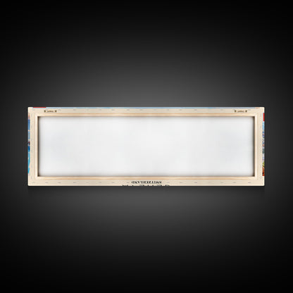 Geneva Switzerland Wall Art, Panoramic Travel Poster, Panoramic Framed Canvas Print, City Wall Art, Wall Hanging Home Decor, Travel Art