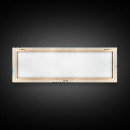 Messina Italy Travel Print Wall Art, Panoramic City Art, Travel Art, Wall Decor, Vacation Gift, Framed Canvas Print Or Metal Art