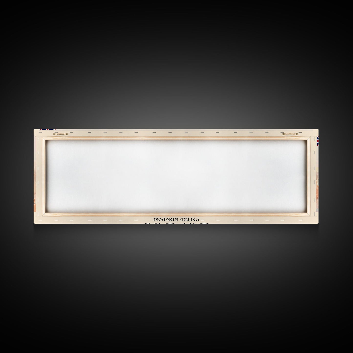 Oxford United Kingdom Panoramic Travel Poster, Framed Canvas Print or Metal Wall Art, Travel Art, Home Decor, Panoramic Painting, Midcentury Art