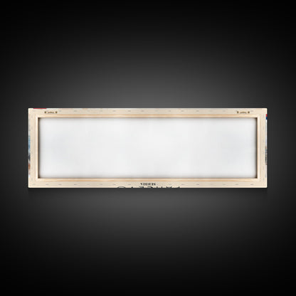 Panevo Serbia Wall Art, Panoramic Travel Poster, Panoramic Framed Canvas Print, City Wall Art, Wall Hanging Home Decor, Travel Art