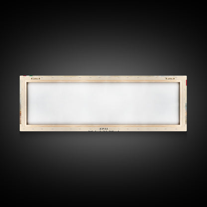 Parma Italy Wall Art, Panoramic Travel Poster, Panoramic Framed Canvas Print, City Wall Art, Wall Hanging Home Decor, Travel Art