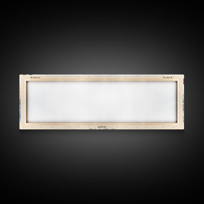 Rome Italy Travel Print Wall Art, Panoramic City Art, Travel Art, Wall Decor, Vacation Gift, Framed Canvas Print Or Metal Art