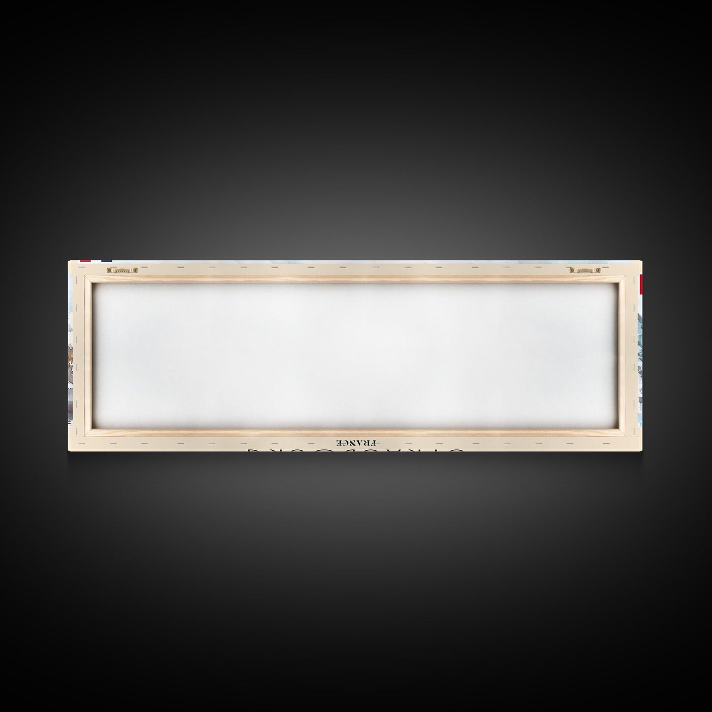 Strasbourg France Panoramic Travel Poster, Framed Canvas Print or Metal Wall Art, Travel Art, Home Decor, Panoramic Painting, Midcentury Art