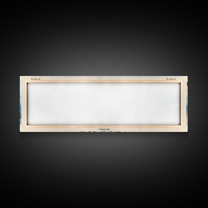 Vologda Russia Wall Art, Panoramic Travel Poster, Panoramic Framed Canvas Print, City Wall Art, Wall Hanging Home Decor, Travel Art