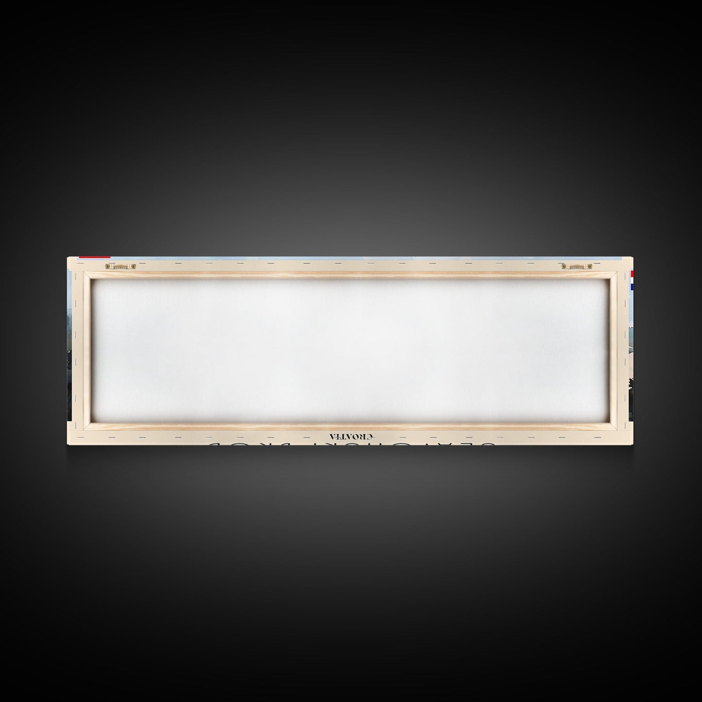 Slavonski Brod Croatia Panoramic Travel Poster, Framed Canvas Print or Metal Wall Art, Travel Art, Home Decor, Panoramic Painting, Midcentury Art