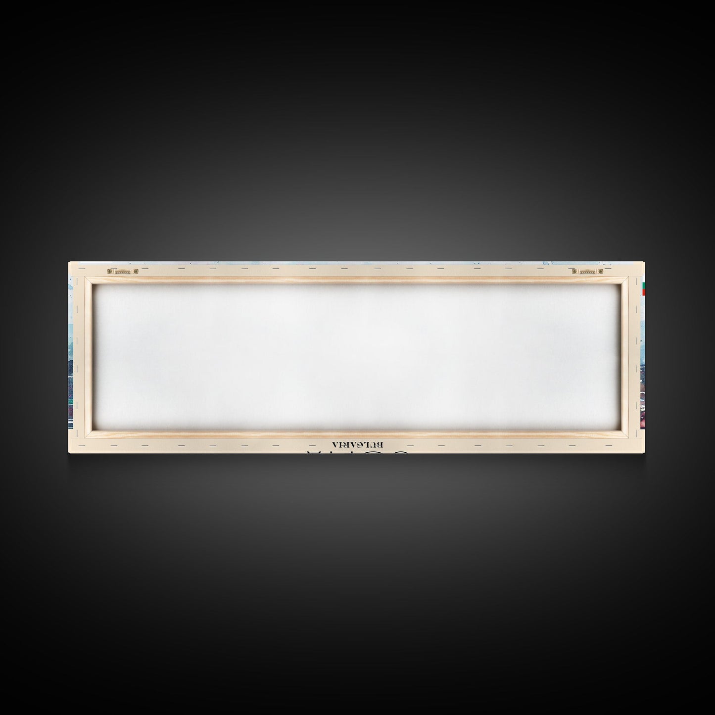 Sofia Bulgaria  Wall Art, Panoramic Travel Poster, Panoramic Framed Canvas Print, City Wall Art, Wall Hanging Home Decor, Travel Art