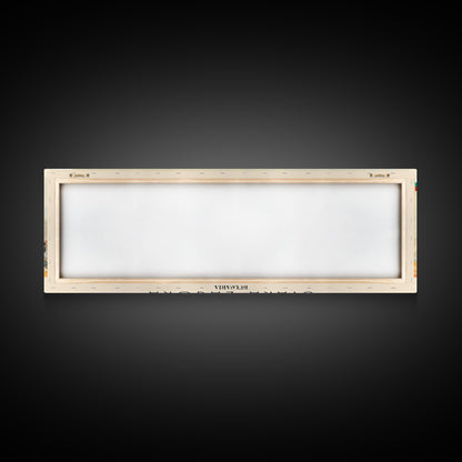 Stara Zagora Bulgaria Wall Art, Panoramic Travel Poster, Panoramic Framed Canvas Print, City Wall Art, Wall Hanging Home Decor, Travel Art