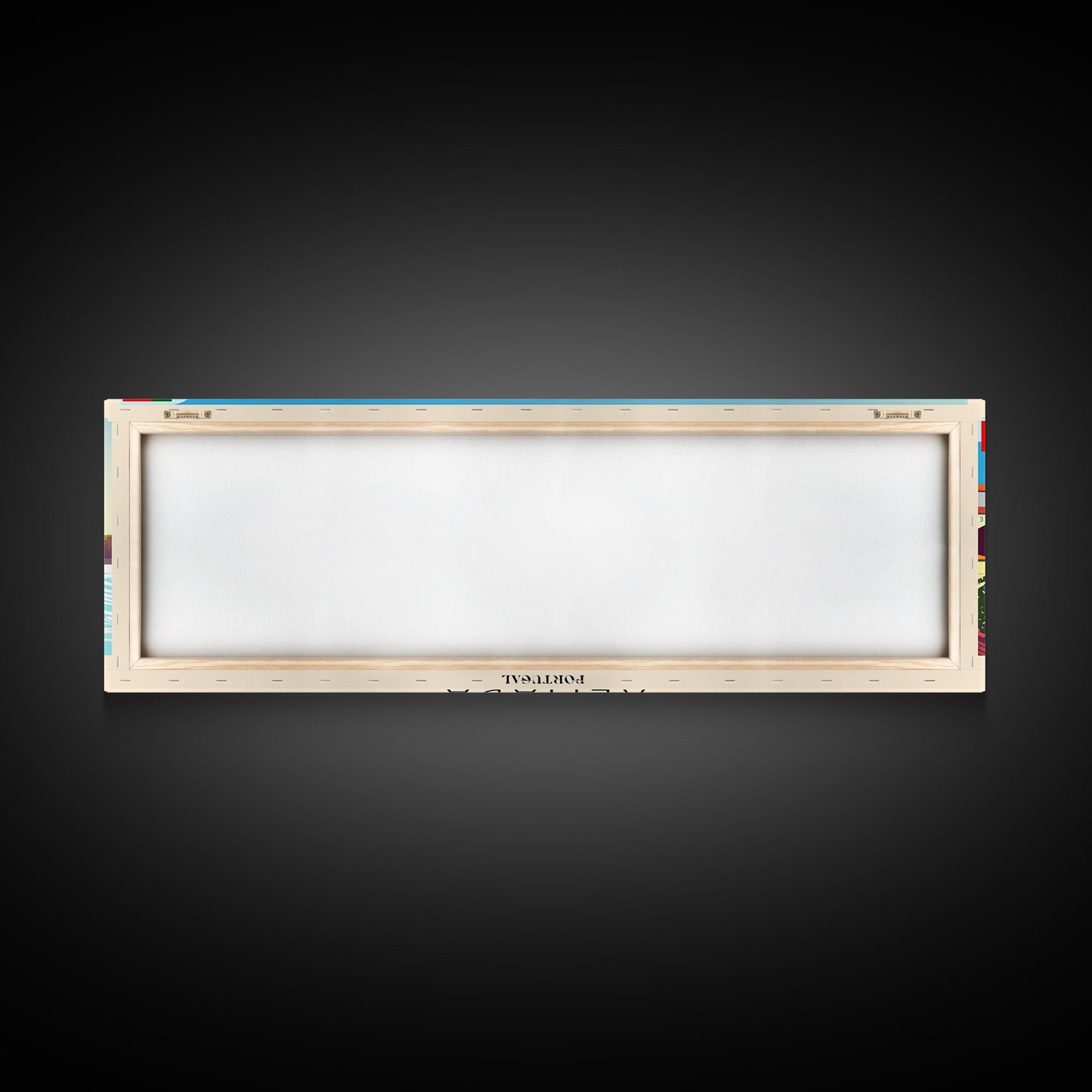 Almada  Portugal Travel Art, City Art, Framed Canvas Print or Metal Wall Art, Europe Travel Poster, Panoramic Wall Art, Extra Wide Wall Art