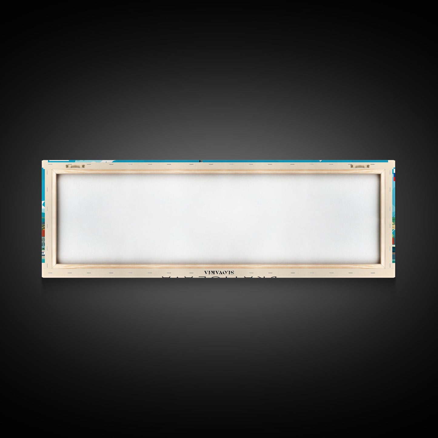 Bratislava Slovakia Wall Art, Panoramic Travel Poster, Panoramic Framed Canvas Print, City Wall Art, Wall Hanging Home Decor, Travel Art