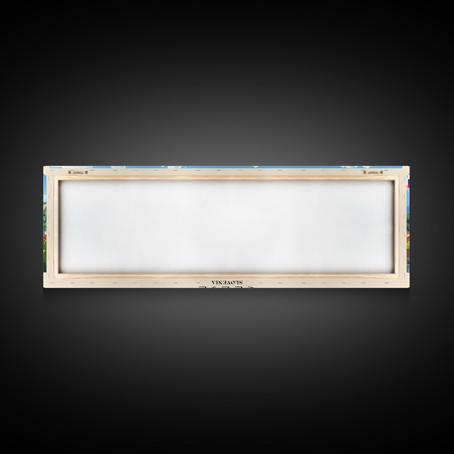 Celje Slovenia Panoramic Travel Poster, Framed Canvas Print or Metal Wall Art, Travel Art, Home Decor, Panoramic Painting, Midcentury Art