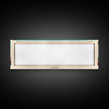 Dortmund Germany Wall Art, Panoramic Travel Poster, Panoramic Framed Canvas Print, City Wall Art, Wall Hanging Home Decor, Travel Art