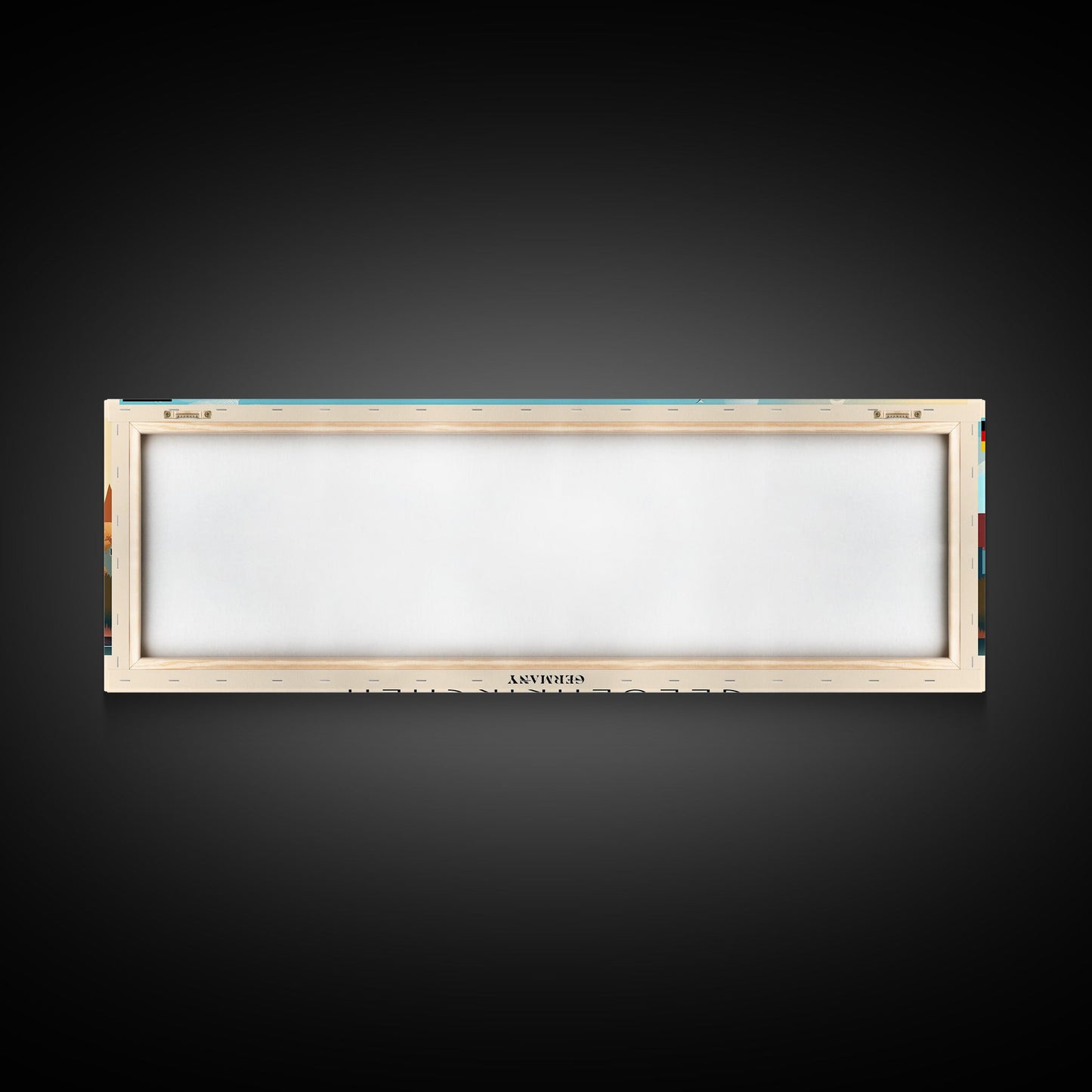 Gelsenkirchen Germany Panoramic Travel Poster, Framed Canvas Print or Metal Wall Art, Travel Art, Home Decor, Panoramic Painting, Midcentury Art