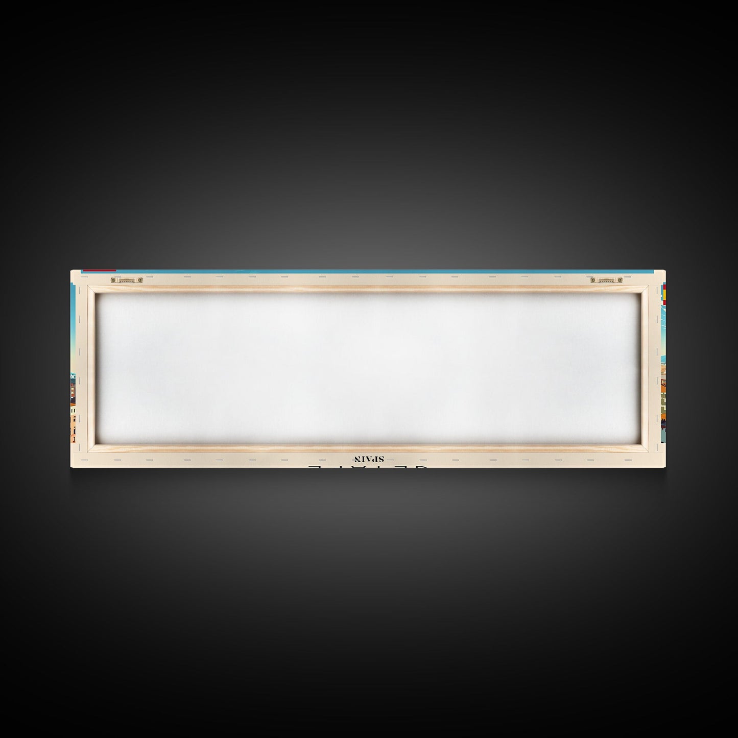 Getafe Spain Panoramic Travel Poster, Framed Canvas Print or Metal Wall Art, Travel Art, Home Decor, Panoramic Painting, Midcentury Art