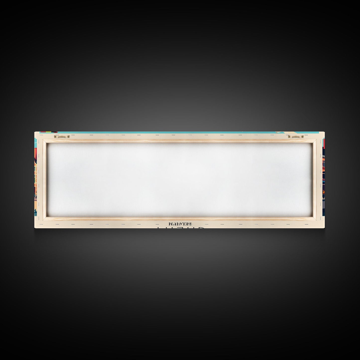 Ghent Belgium Wall Art, Panoramic Travel Poster, Panoramic Framed Canvas Print, City Wall Art, Wall Hanging Home Decor, Travel Art