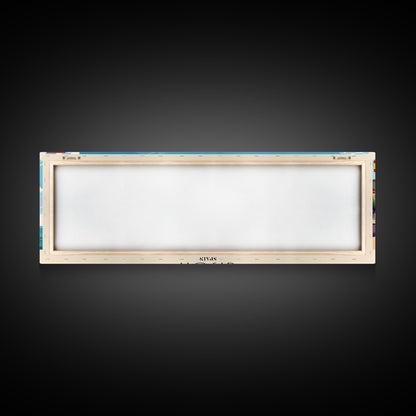 Gijón Spain Travel Print Wall Art, Panoramic City Art, Travel Art, Wall Decor, Vacation Gift, Framed Canvas Print Or Metal Art