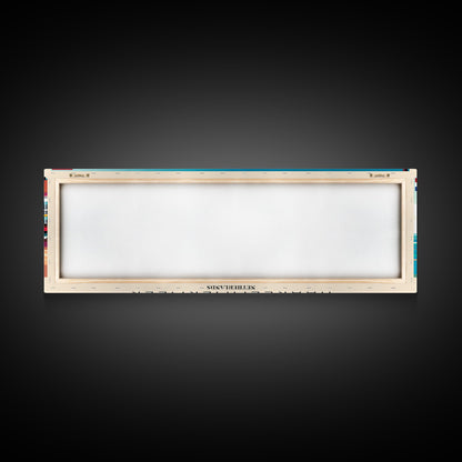 Haarlemmermeer Netherlands Panoramic Travel Poster, Framed Canvas Print or Metal Wall Art, Travel Art, Home Decor, Panoramic Painting, Midcentury Art