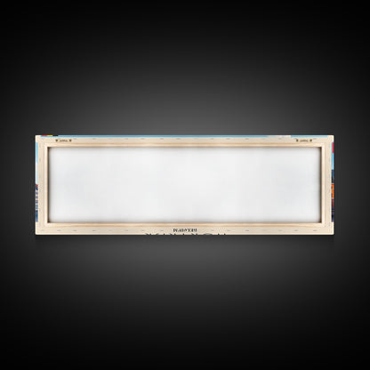 Kortrijk Belgium Travel Print Wall Art, Panoramic City Art, Travel Art, Wall Decor, Vacation Gift, Framed Canvas Print Or Metal Art