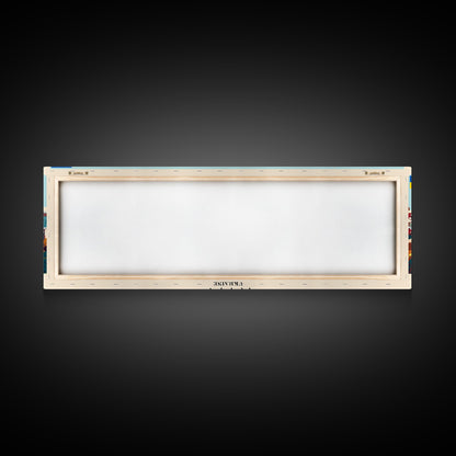 Kyiv Ukraine Wall Art, Panoramic Travel Poster, Panoramic Framed Canvas Print, City Wall Art, Wall Hanging Home Decor, Travel Art