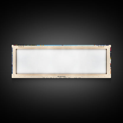 La Louvire Belgium Travel Art, City Art, Framed Canvas Print or Metal Wall Art, Europe Travel Poster, Panoramic Wall Art, Extra Wide Wall Art