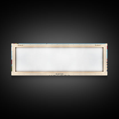 Leuven Belgium Travel Print Wall Art, Panoramic City Art, Travel Art, Wall Decor, Vacation Gift, Framed Canvas Print Or Metal Art