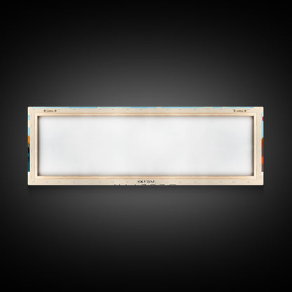 Olsztyn Poland Panoramic Travel Poster, Framed Canvas Print or Metal Wall Art, Travel Art, Home Decor, Panoramic Painting, Midcentury Art
