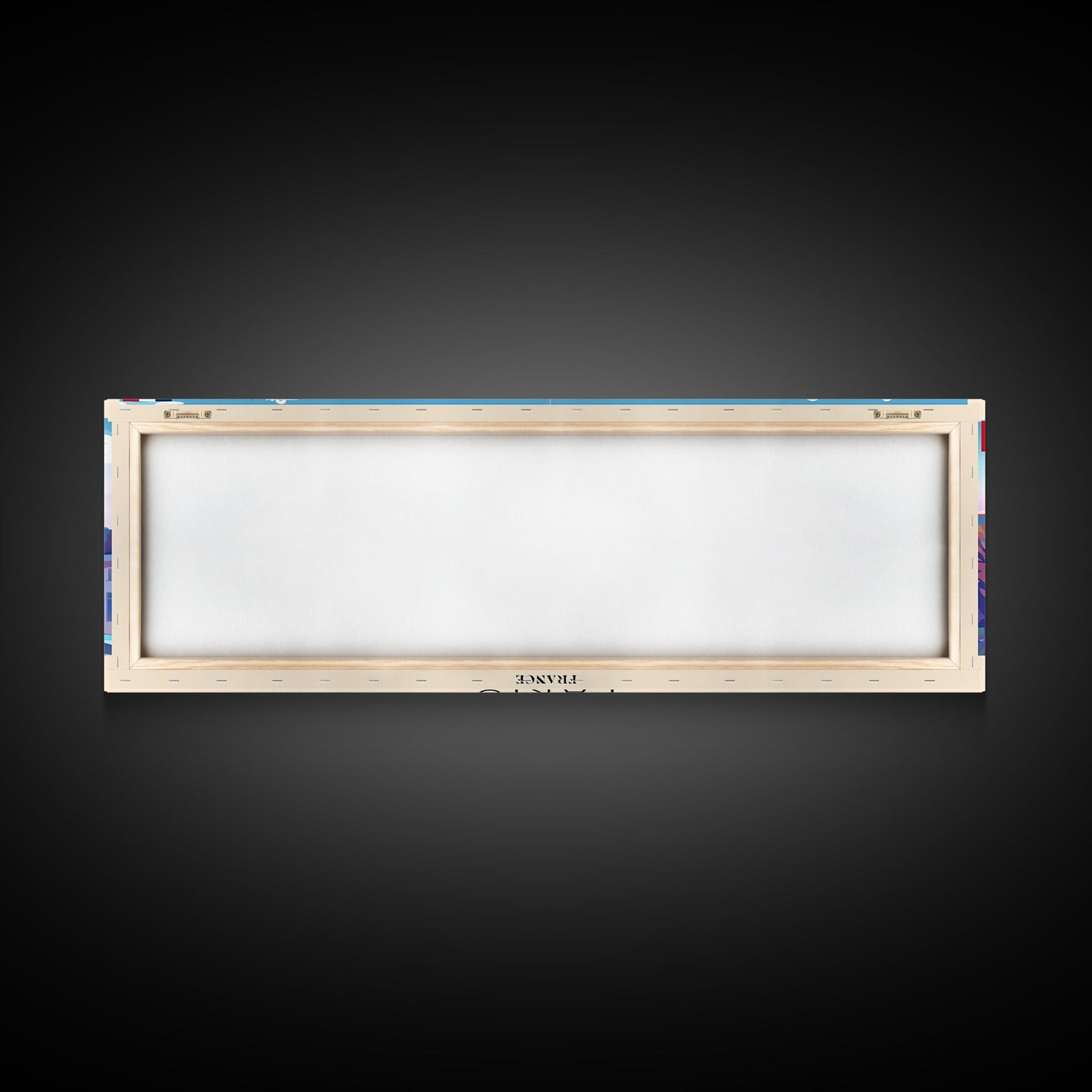 Paris France Panoramic Travel Poster, Framed Canvas Print or Metal Wall Art, Travel Art, Home Decor, Panoramic Painting, Midcentury Art