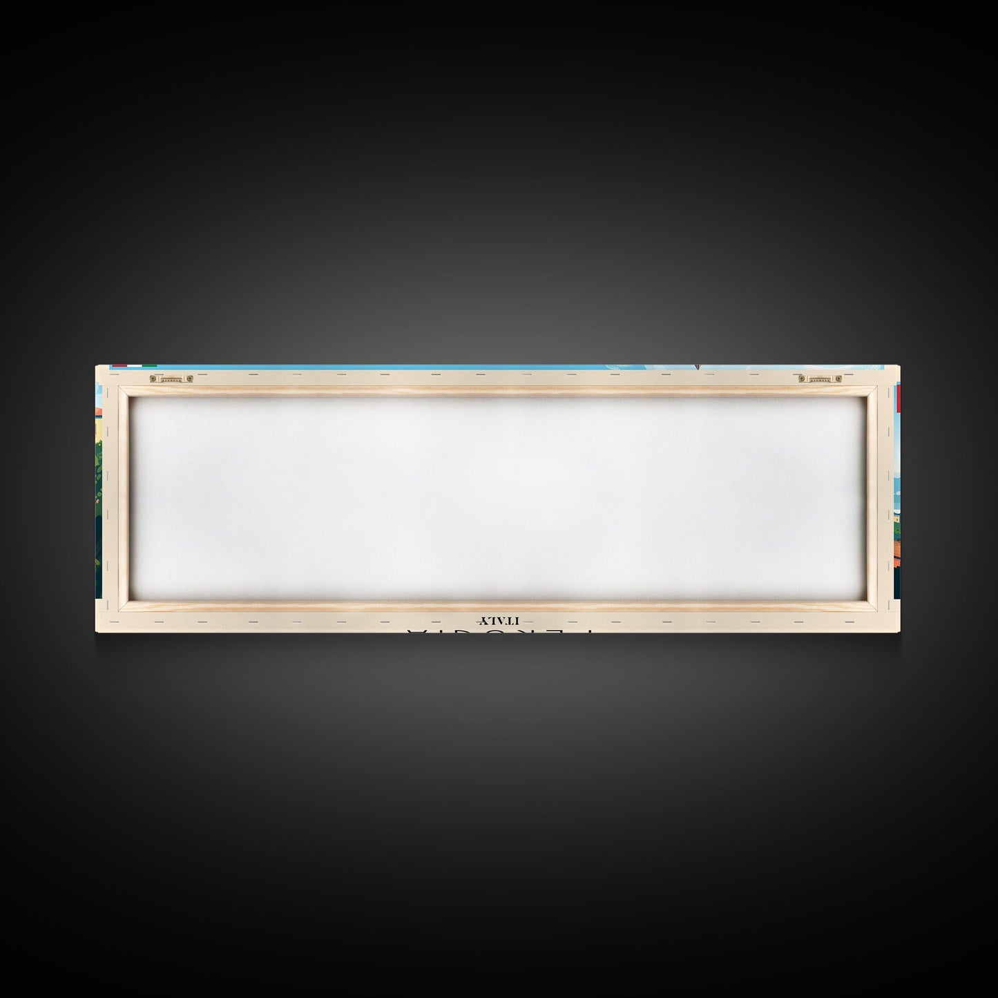 Perugia Italy Panoramic Travel Poster, Framed Canvas Print or Metal Wall Art, Travel Art, Home Decor, Panoramic Painting, Midcentury Art