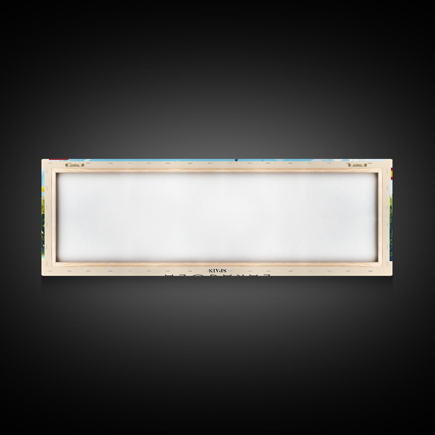 Zaragoza Spain Wall Art, Panoramic Travel Poster, Panoramic Framed Canvas Print, City Wall Art, Wall Hanging Home Decor, Travel Art