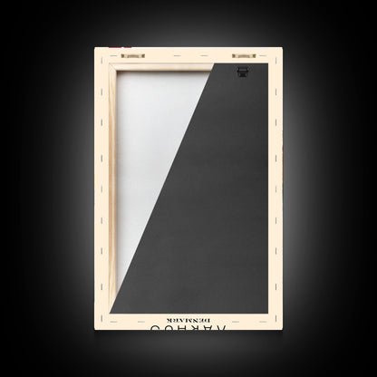 Serene Šabac Serbia Riverside View, Framed Canvas Print, Bedroom Wall Art, Farmhouse Style, Perfect Home Decor