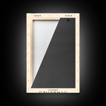 Scenic A Coruńa Spain Seaside Town, Framed Canvas Print, Perfect for Bedroom Art, Coastal Style, Home Decor Wall Art