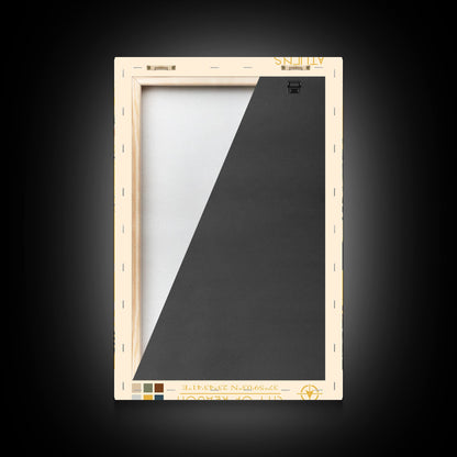 Athens Greece Travel Poster Framed Canvas Print, Midcentury Modern Art, Pop Art Wall Decor, Home Decor, Vacation Gift, Living Room Art