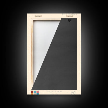 Eskişehir Turkey Travel Poster Framed Canvas Print, Midcentury Modern Art, Pop Art Wall Decor, Scenic Living Room Art, Bedroom Decor