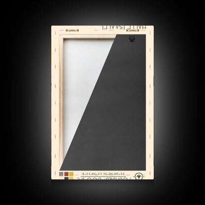 Halle Germany Travel Poster Framed Canvas Print, Midcentury Modern Art, Pop Art Wall Decor, Scenic Living Room Art, Bedroom Decor