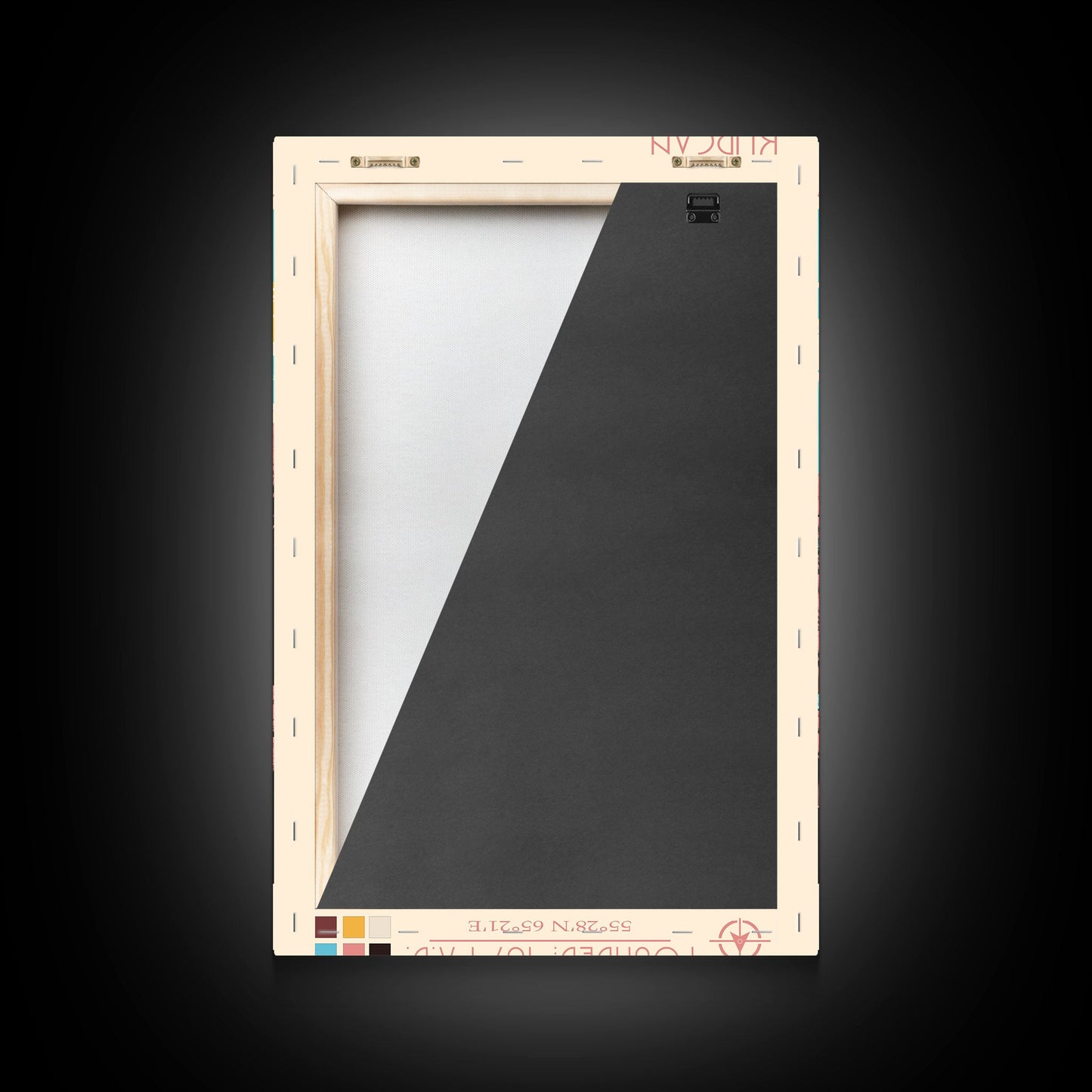 Kurgan Russia Travel Poster Framed Canvas Print, Midcentury Modern Art, Pop Art Wall Decor, Scenic Wall Art, Living Room Decoration, Office Gift