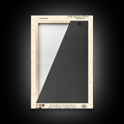 Magdeburg Germany Travel Poster Framed Canvas Print, Midcentury Modern Art, Pop Art Wall Decor, Home Decor, Vacation Gift, Office Art